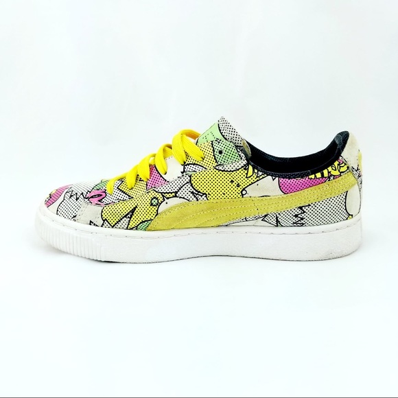 puma basket 68 comic print